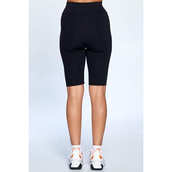 Rebel Stitch‎ High-Waisted Black Biker Shorts – Size S (NWT) - Picture 6 of 8